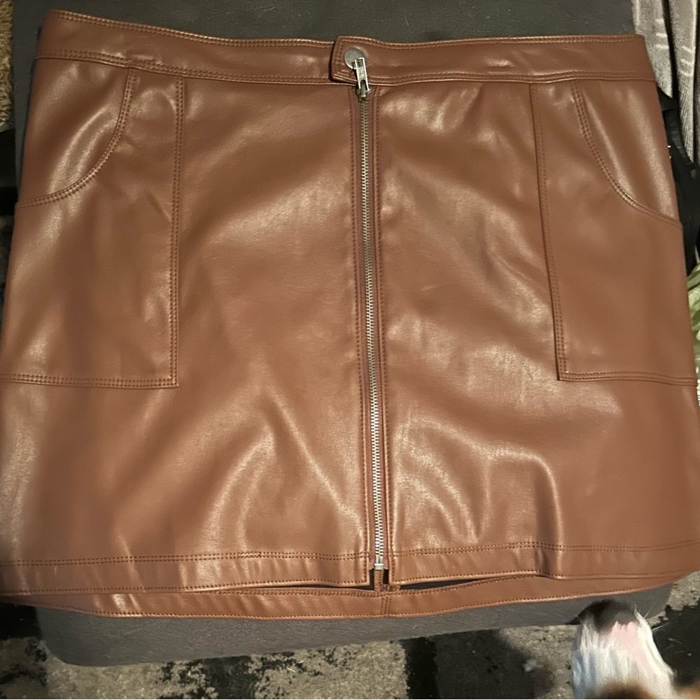 Brown Leather Shirt XXL (19)